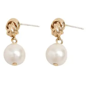 Phase Eight Pearl And Knot Drop Earrings